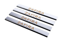 Opel Zafira B 2005–2011 Seuils de porte Carmos V1 (4 pcs, inox) photo 1