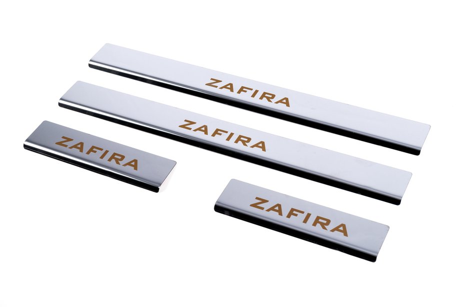 Opel Zafira C Tourer 2011-2019 Seuils de porte Carmos (4 pcs, inox) Image