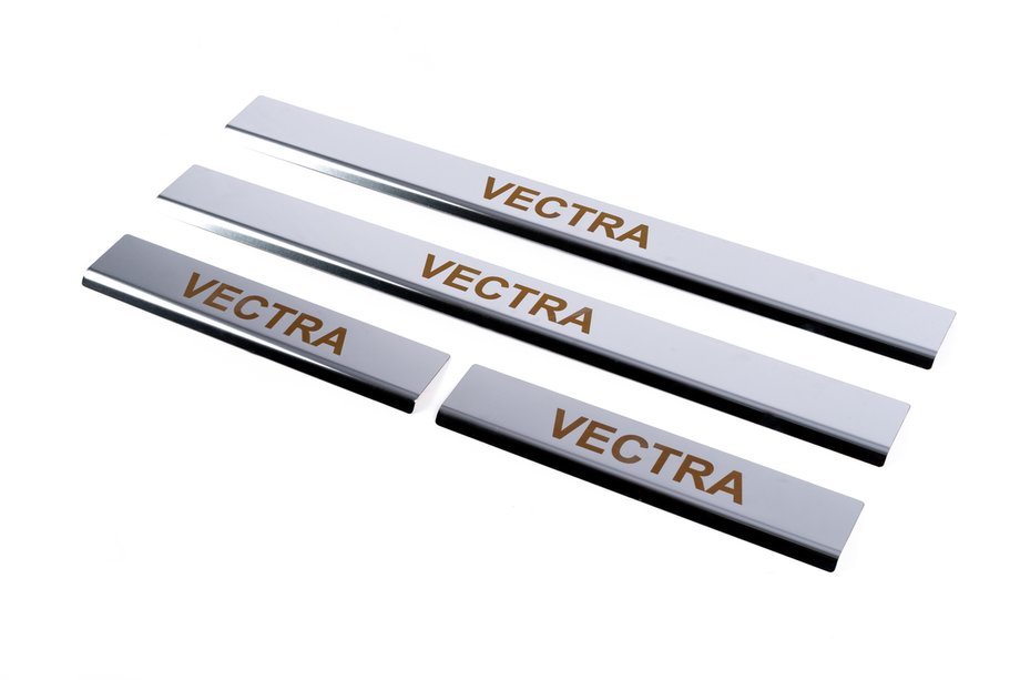 Opel Vectra B 1995-2002 Seuils de porte Carmos (4 pcs, inox) Image