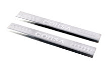 Opel Corsa C 2000-2006 Seuils de porte Carmos V2 (2 pcs, inox) photo 1