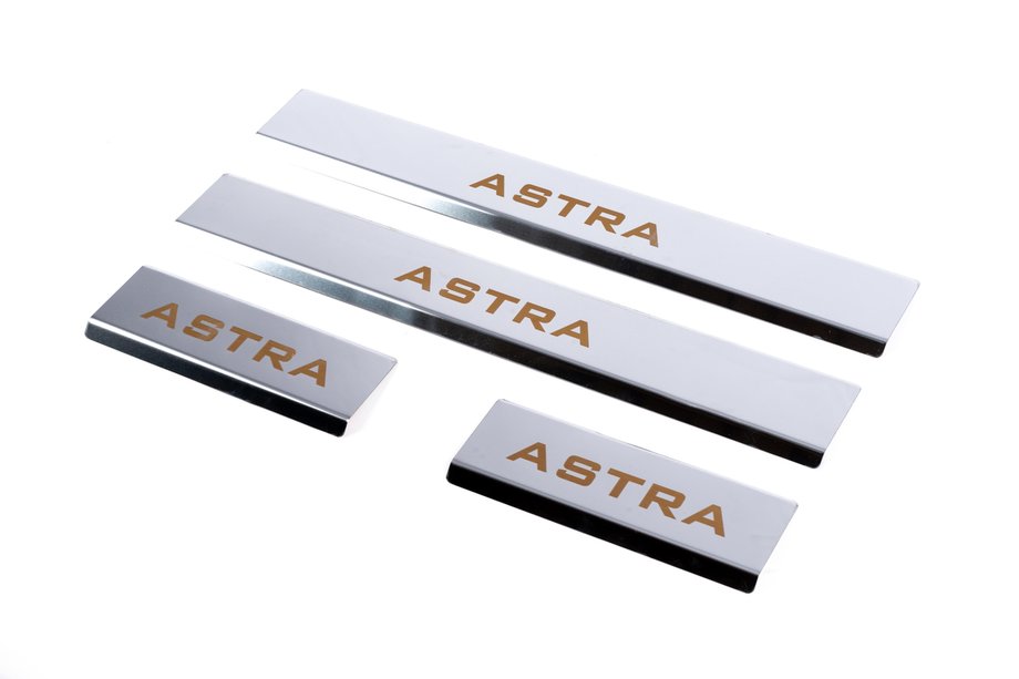 Opel Astra J 2009-2015 Seuils de porte Carmos V1 (4 pcs, inox) Image