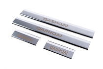 Nissan Qashqai 2007-2010 Couvre seuils en plastique (4 pcs, inox) photo 5