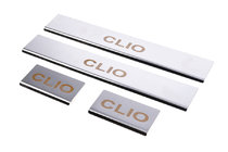 Renault Clio III 2005-2012 Seuils de porte Carmos (4 pcs, inox) photo 1