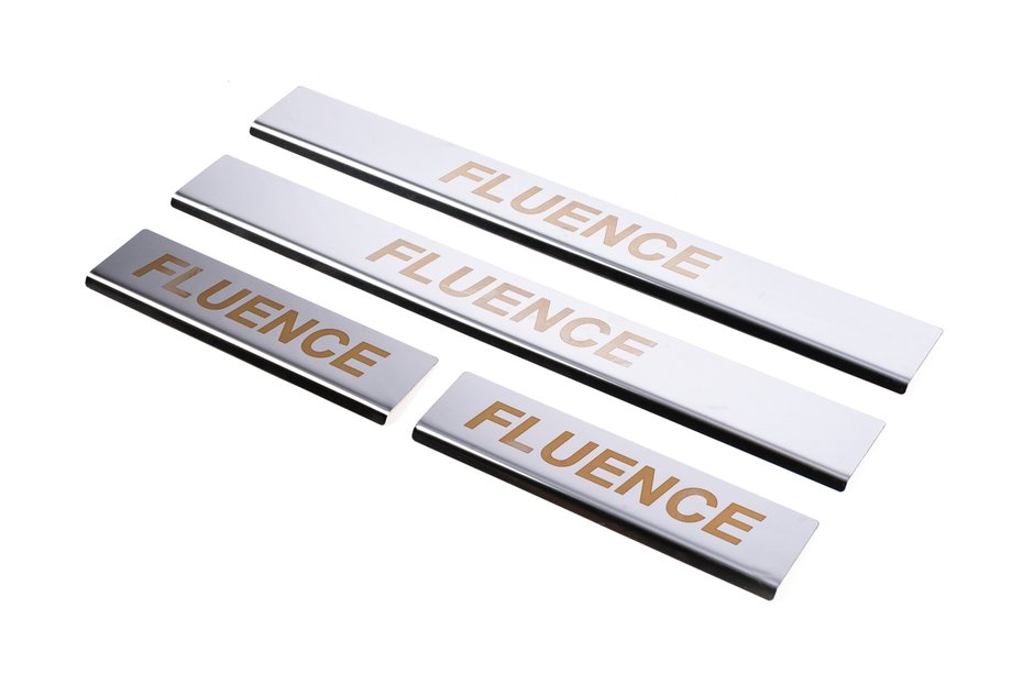 Renault Fluence 2009-2016 Seuils de porte Carmos V1 (4 pcs, Inox) Photo 1