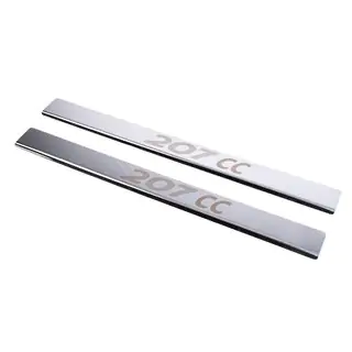 Seuils de porte Carmos (2 pcs, inox)