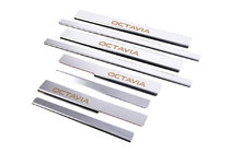 Skoda Octavia III A7 2013-2019 Seuils de porte Carmos V1 (8 pcs, inox) photo 3