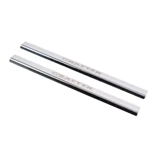 Seuils de porte Laser (2 pcs, acier inoxydable)