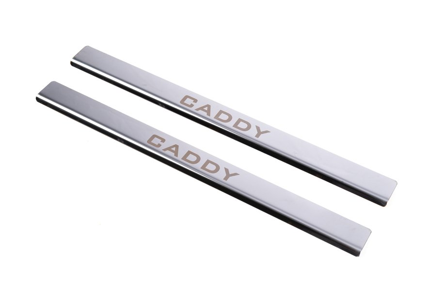 Volkswagen Caddy 2004-2010 Seuils de Porte Carmos V1 (2 pcs, Inox) Image
