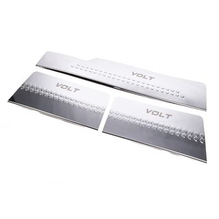 Seuils de porte intérieurs en inox Carmos V1 (3 pcs) photo 1