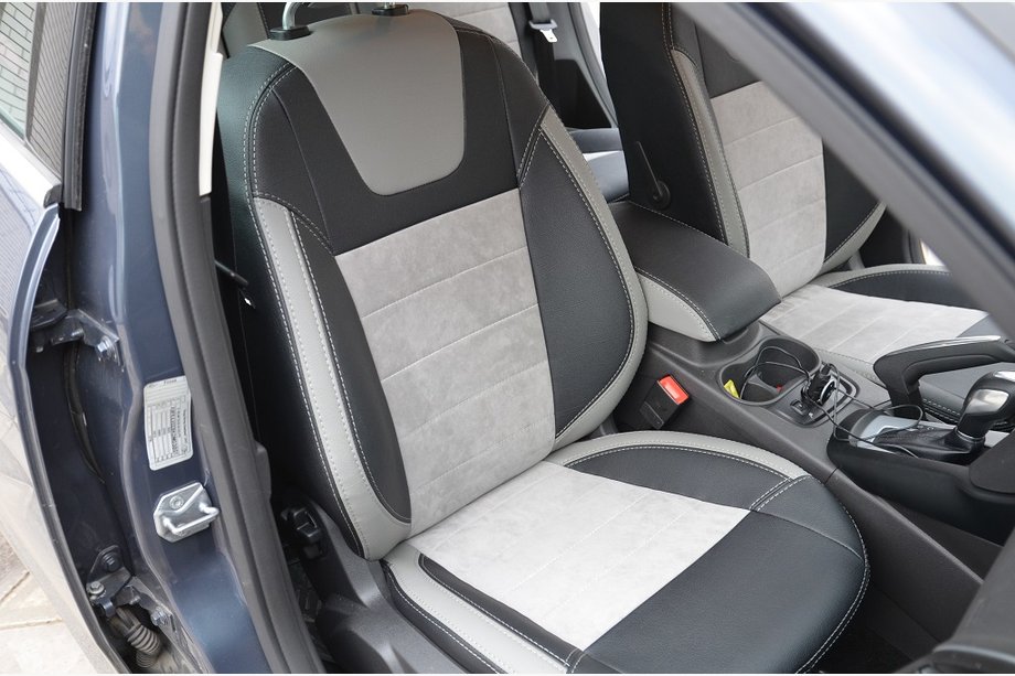 Ford Focus III 2011-2017 Housses de siège sur mesure en cuir écologique Brothers Leather Style Photo 2