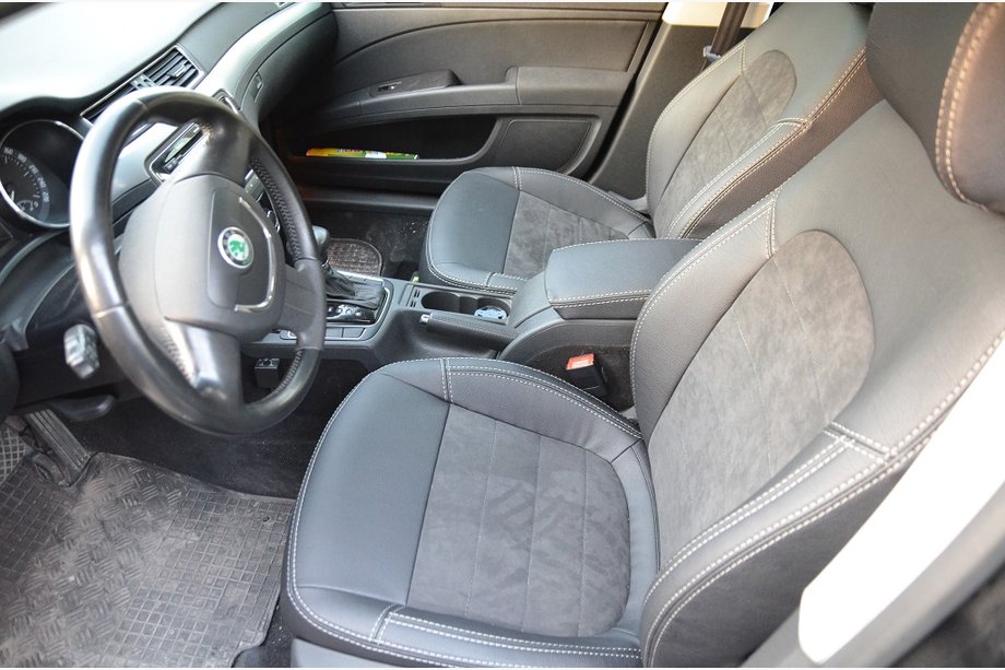 Skoda Superb 2009-2015 Housses de Sièges Auto (2008-2013, Similicuir↗Alcantara, Elite) Image