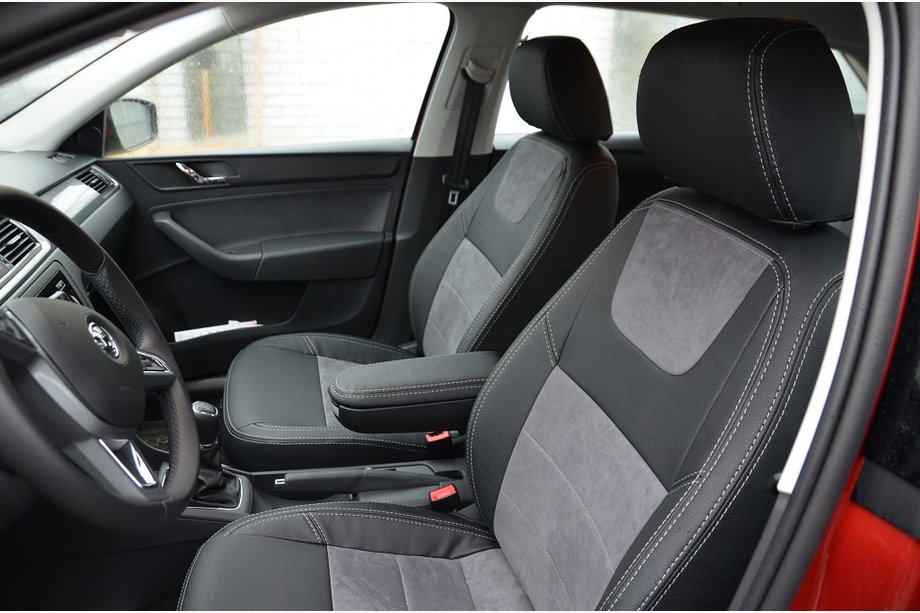 Skoda Rapid 2012-2019 Housses de Siège SoyuzAuto Style Cuir Photo 1