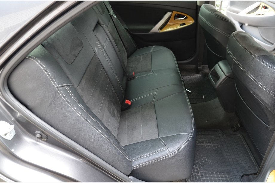 Toyota Camry 2006-2011 Housses de Sièges Auto (Similicuir ↗ Remplaçant Alcantara, Elite) Photo 3