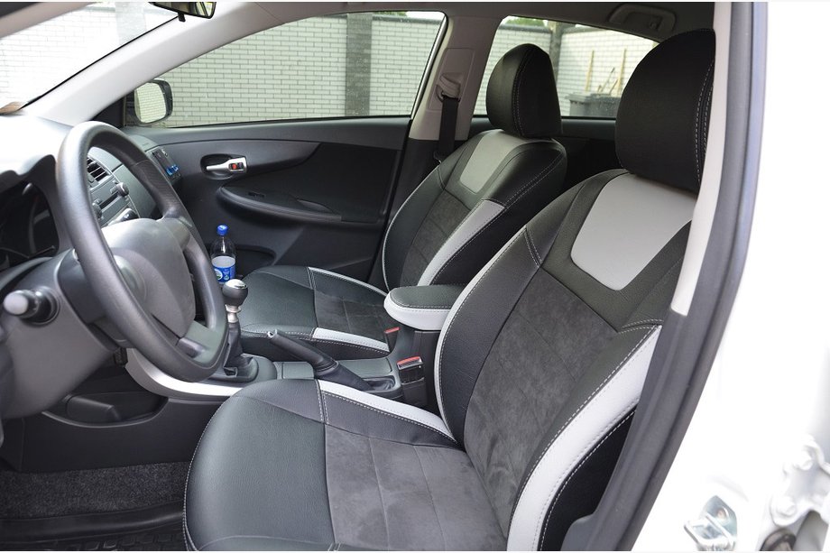 Toyota Corolla 2007-2013 Housses de sièges originales SoyuzAuto Leather Style Image