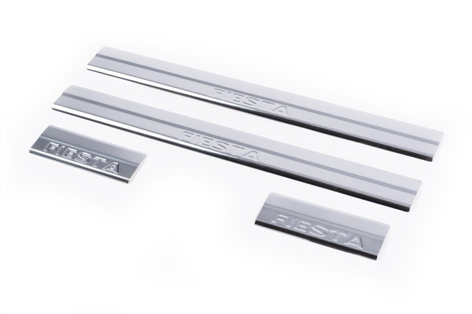 Ford Fiesta 2008-2017 Seuils de porte inox (Carmos V2, 4 pcs) Image