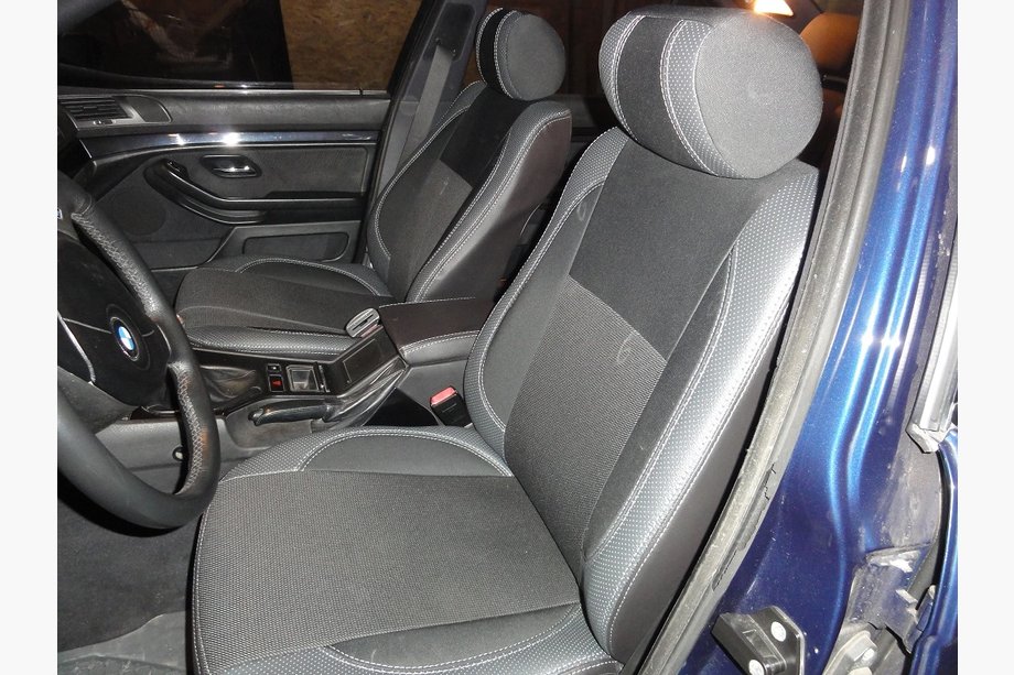 BMW 5 Series E39 1996-2003 Housses de Sièges Auto (Similicuir↗Tissu, Premium) Image