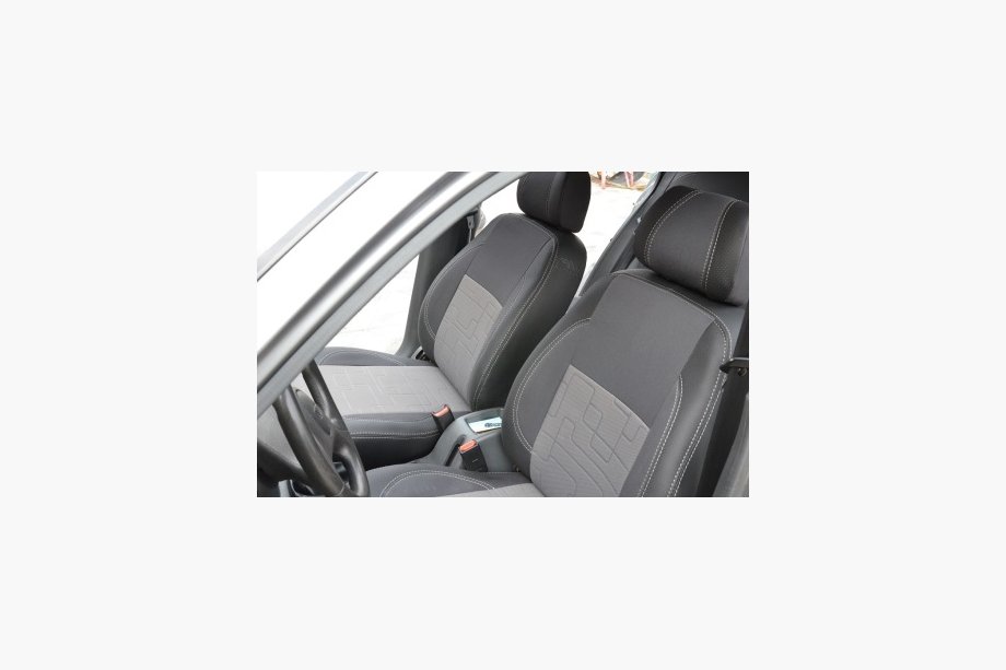 Daewoo Lanos 1998-2017 Housses de Sièges Auto (Similicuir+Tissu, Premium) Image