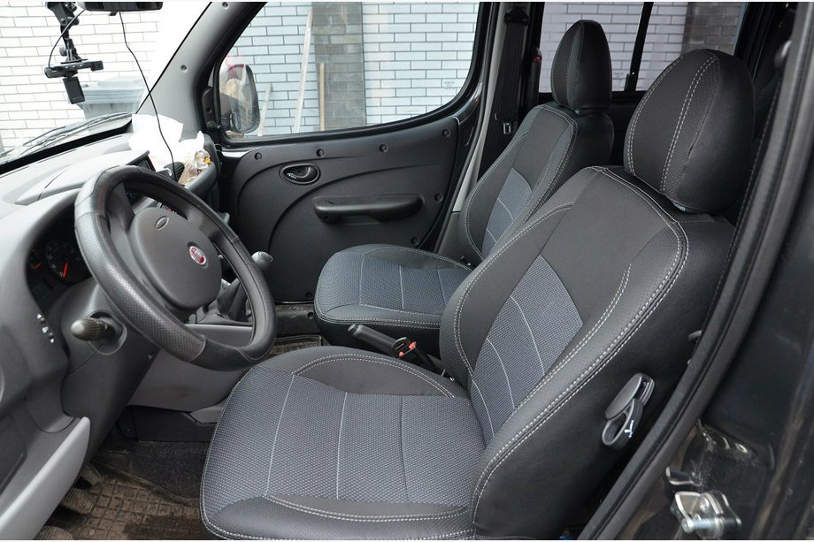 Fiat Doblo I 2005-2010 NOUVEAUTÉ !!! Housses de siège SoyuzAuto Premium originales (Avant) Photo 4