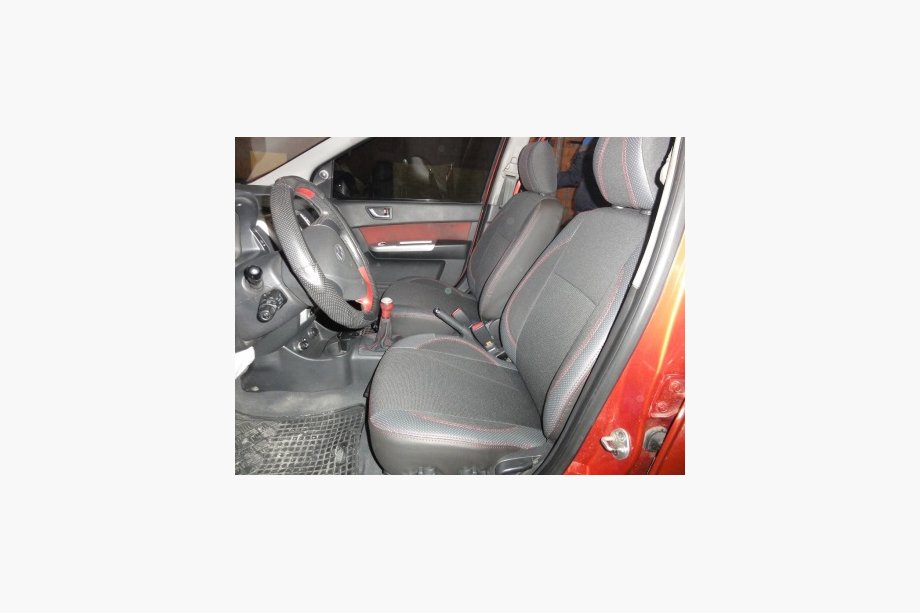 Hyundai Getz 2002- Housses de Siège Auto (Similicuir+Tissu) Image