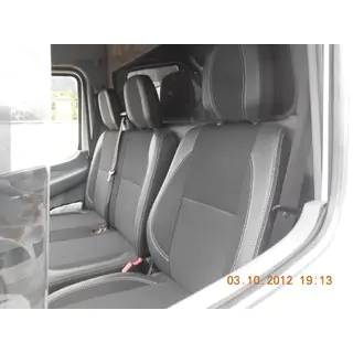 Housses de siège Premium Originales (Similicuir+Tissu) Mercedes Sprinter W901/902/903/904/905 1995–2006 photo 2
