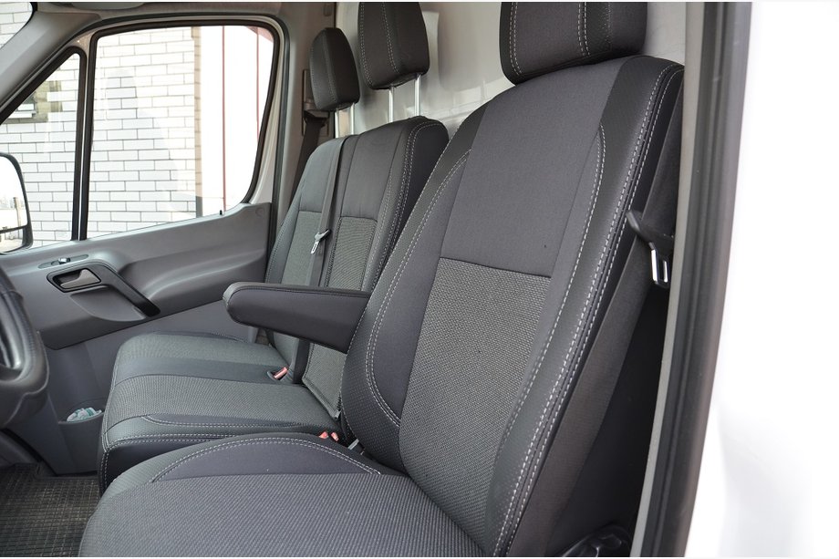 Mercedes Sprinter W906 2006–2018 Housses de Siège Auto (Similicuir↗Tissu, Premium) 2↗1 Photo 3
