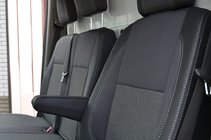 Volkswagen Crafter 2006-2016 Housses de Sièges Auto (Similicuir↗Tissu, Premium) 2↗1 photo 4