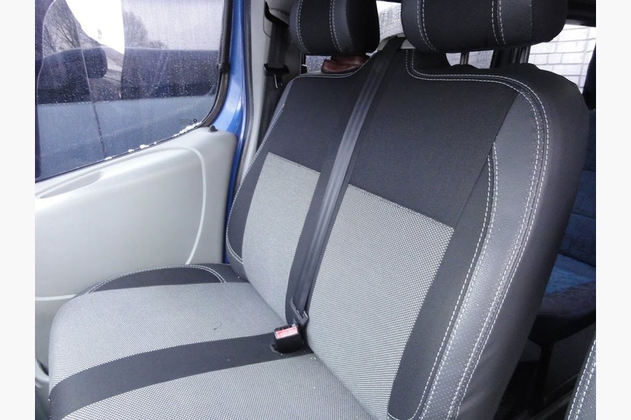 Renault Trafic 2001–2015 Housses de voiture (similicuir et tissu, Premium) Sièges avant 1↗1 et habitacle Photo 6