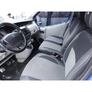 Housses de Sièges Auto (Similicuir et Tissu, Premium) Nissan Primastar 2002-2014 photo 1