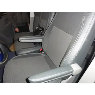 Housses de Sièges Auto (Cuir Écologique et Tissu, Premium) Volkswagen T5 Caravelle 2004-2010 photo 3
