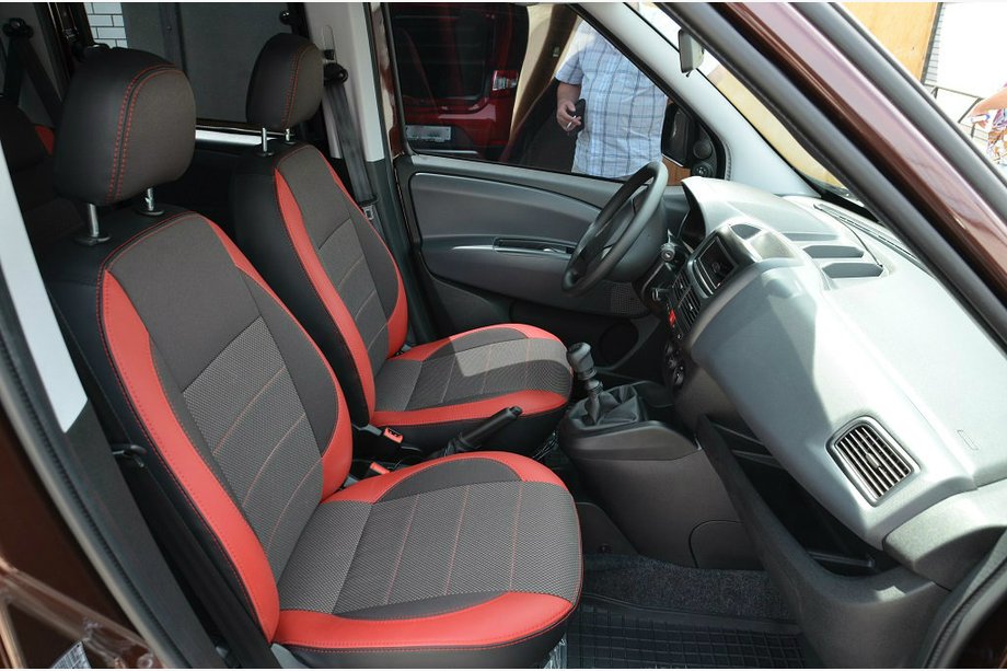 Fiat Doblo II 2010-2022 Housses de Sièges Premium (combinées, intérieur complet) Image