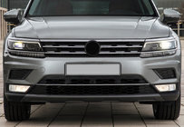 Volkswagen Tiguan 2016-2023 Protection de pare-chocs avant 2016-2020 (inox) photo 1
