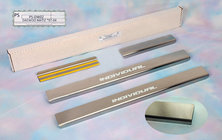 Daewoo Matiz 1998-2008 Seuils de porte Natanika Standard (4 pcs, inox) photo 1