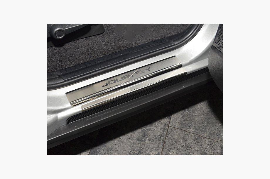 Dodge Journey 2008-2020 Seuils de Porte Nataniko Premium (8 pcs, Inox) Image