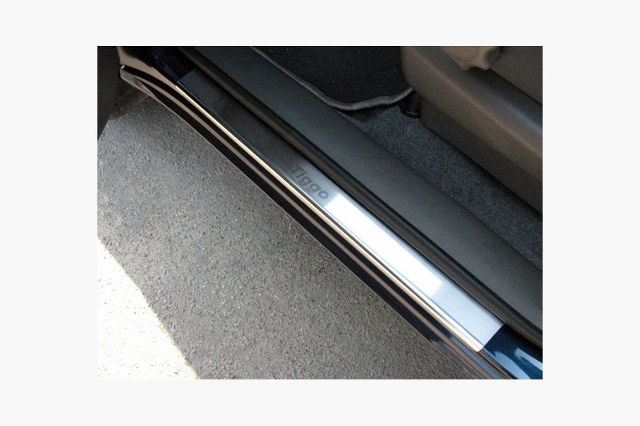 Chery Tiggo 1 2005-2016 Seuils de Porte Nataniko (4 pcs, Inox) Premium - Bande 3M, 0.8 mm Image