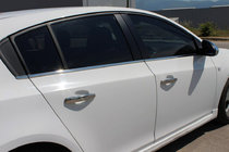Chevrolet Cruze 2009–2015 Moulures de Vitres Inox Berline, OmsaLine - Acier Inoxydable Italien photo 1