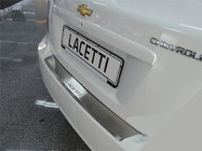 Chevrolet Lacetti 2003-2024 Protection de pare-chocs arrière avec rebord Natanika (inox) Hatchback photo 1