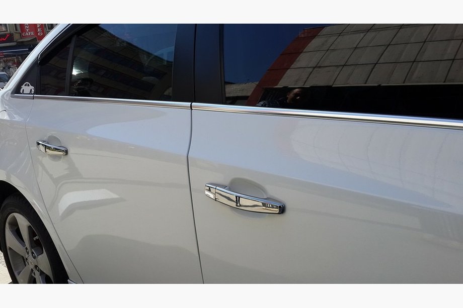 Chevrolet Cruze 2009–2015 Moulures de Vitres Inox Berline, OmsaLine - Acier Inoxydable Italien Photo 3