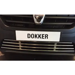 Grille de pare-chocs inox Dacia Dokker 2013-2022 photo 2