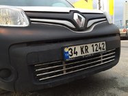Renault Kangoo 2008–2020 Grille de pare-chocs monobloc en acier inoxydable photo 3