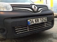 Renault Kangoo 2008–2020 Grille de pare-chocs monobloc en acier inoxydable photo 6