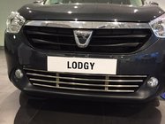 Renault Lodgy 2013-2022 Grille de pare-chocs inox photo 5