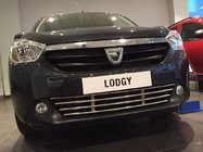 Renault Lodgy 2013-2022 Grille de pare-chocs inox photo 7