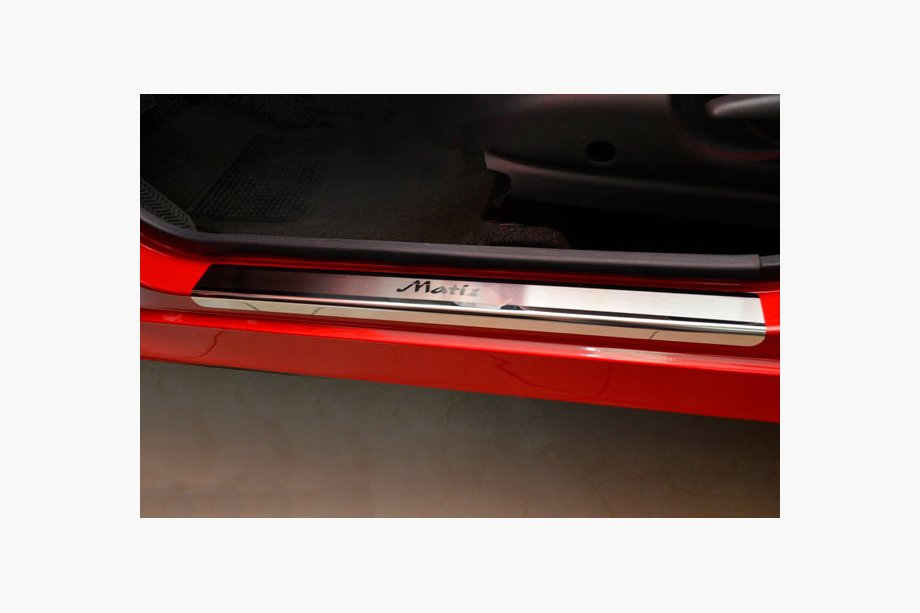 Daewoo Matiz 1998-2008 Seuils de Porte NataNika Premium (4 pcs, Inox) Image