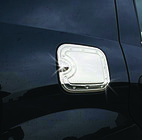 Dacia Logan I 2005-2008 Cache chromé de trappe à carburant (inox) photo 1