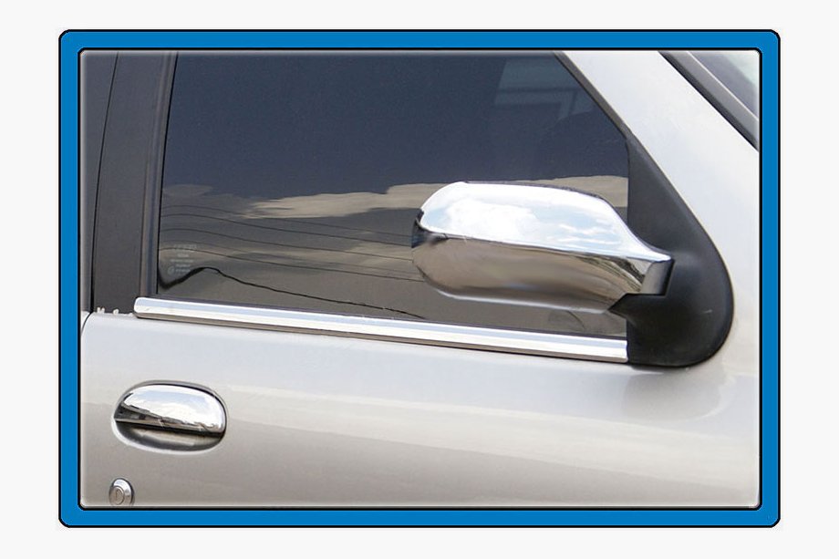 Fiat Albea 2002-2012 Encadrement extérieur de vitres inox (4 pcs) Image