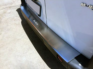 Fiat Doblo II 2010-2022 Protection de pare-chocs arrière avec rebord NataNika (inox) photo 1