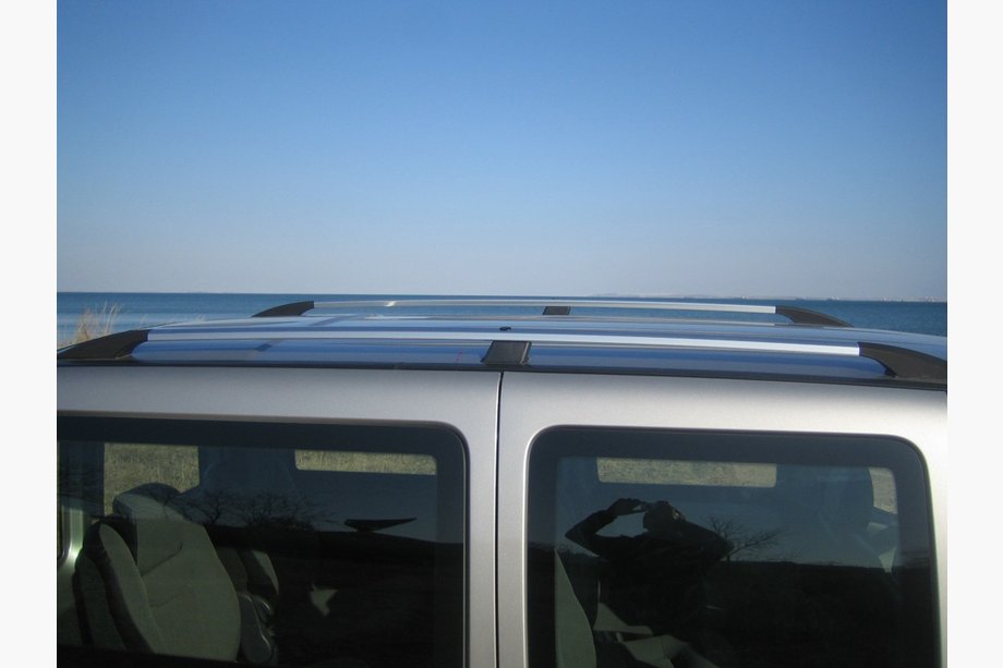 Fiat Doblo I 2005-2010 Barres de Toit Chromées Base Maxi, Pieds Metalliques Photo 15