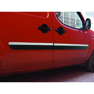 Moulures de Portes Modèle Étroit (4 pcs, Inox) Fiat Doblo I 2005-2010 photo 3