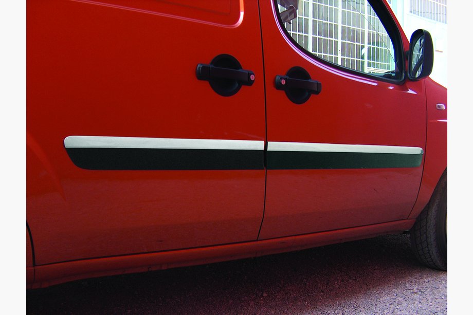 Fiat Doblo I 2005-2010 Moulures de Portes Modèle Étroit (4 pcs, Inox) Photo 3