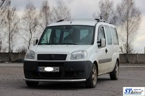 Fiat Doblo I 2005-2010 Protection avant ST008 (2 pcs, inox) 60 mm photo 2